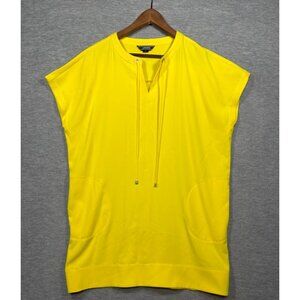 Lands‎ End Womens 16P Yellow Tunic Cover Up Beach  Top